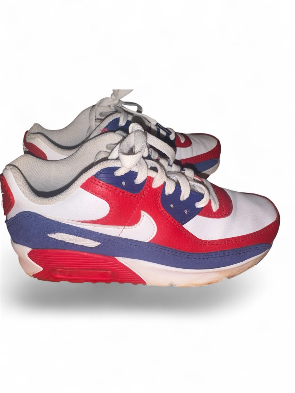 Nike Kids White, Red & Blue Casual Sneakers